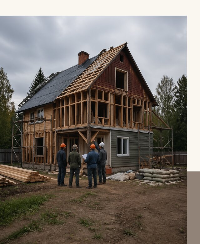 Реконструкция дачного дома в Лесосибирске под ключ с проектом
