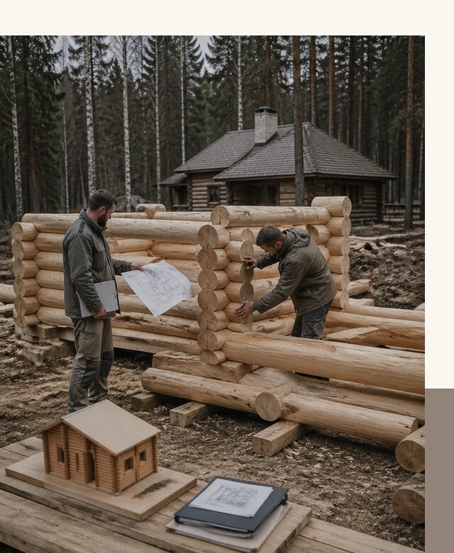 Проектирование и строительство домов из бревна в Лесосибирске